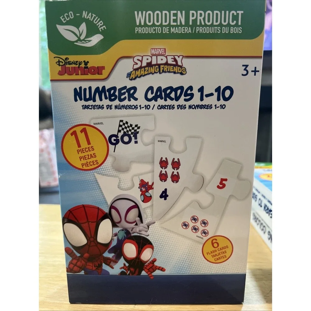Disney‎ Junior Spidey & Amazing Friends Set Of 3 Flash Card Sets Learning Toys